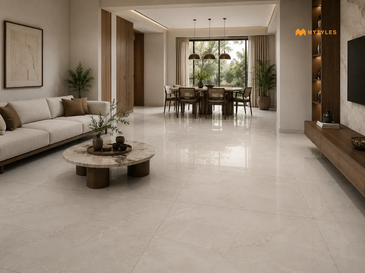 Large-Format Tiles for an Open Feel